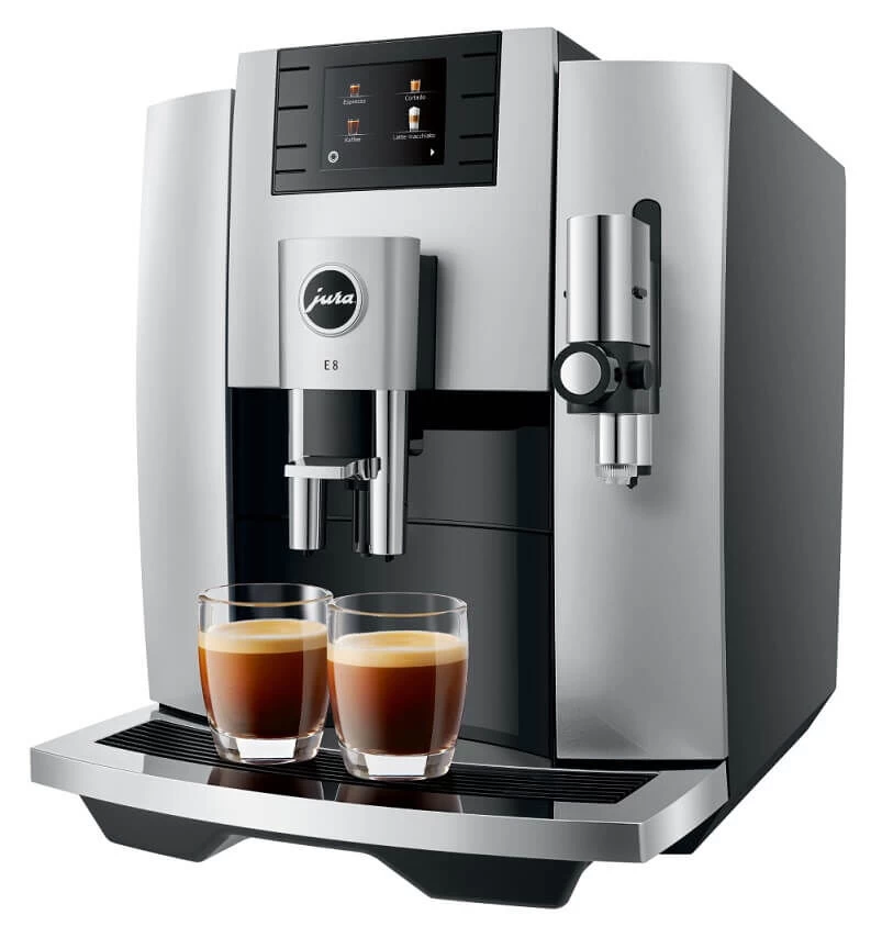 Jura E8 Moonlight Silver (EB) 1 Jura E8 Moonlight Silver (EB)