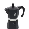 Forever Prestige Noblesse Mokapot 6-kops Aluminium Zwart
