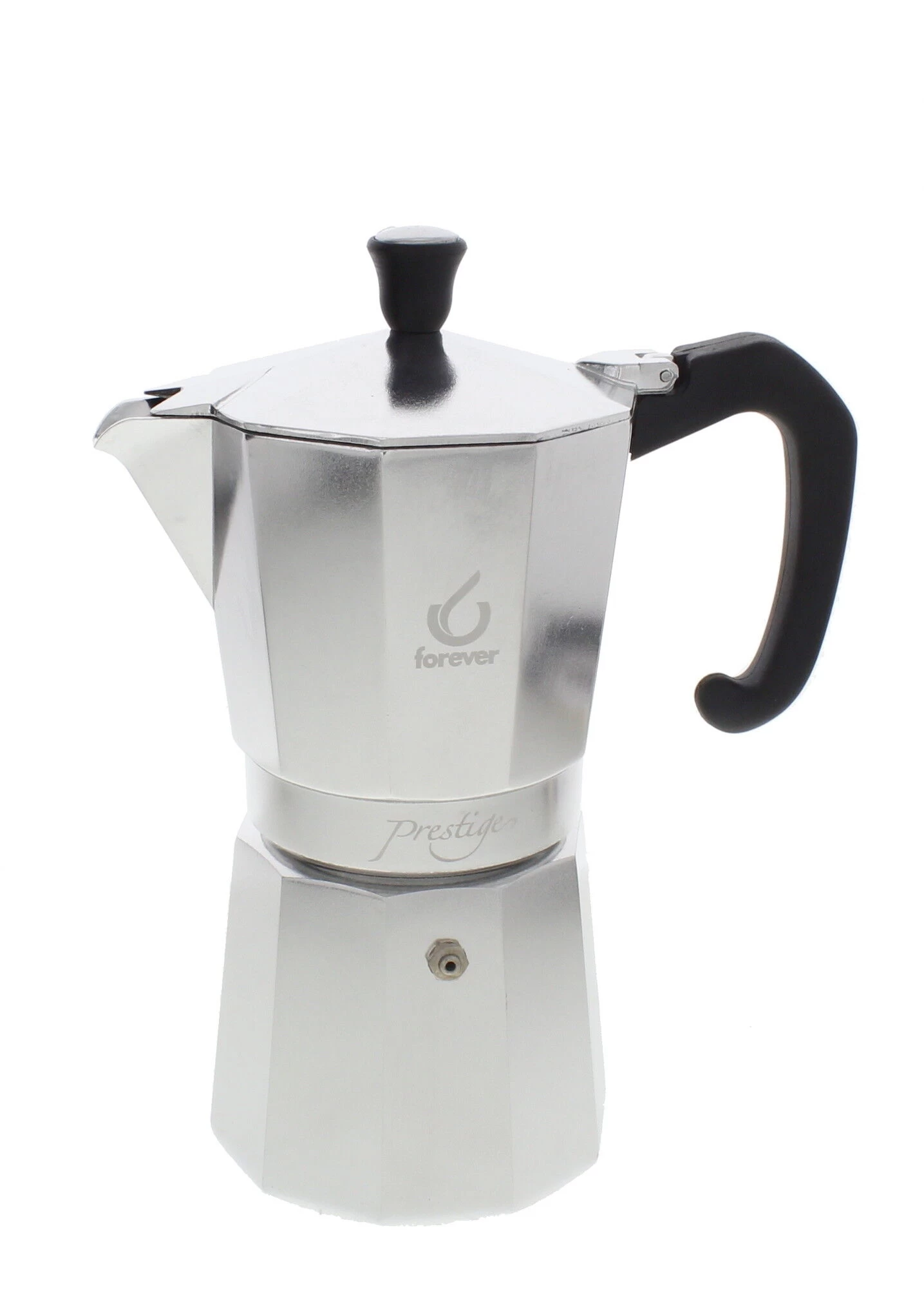 Forever Miss Moka Prestige Mokapot 9-kops Aluminium Mat 1 Forever Miss Moka Prestige Mokapot 9-kops Aluminium Mat