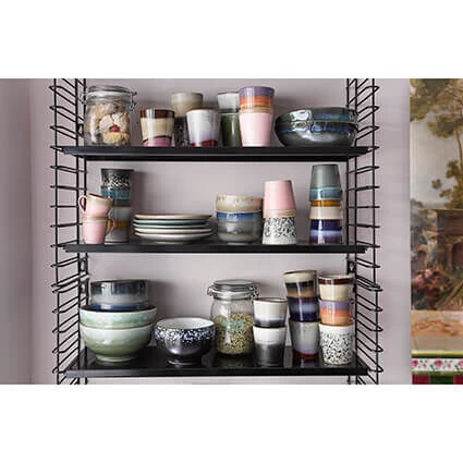 HK Living 70's ACE6867 Polaris Espressomok 80 Ml Aardewerk 4-delig 2 HK Living 70's ACE6867 Polaris Espressomok 80 Ml Aardewerk 4-delig - Afbeelding 2