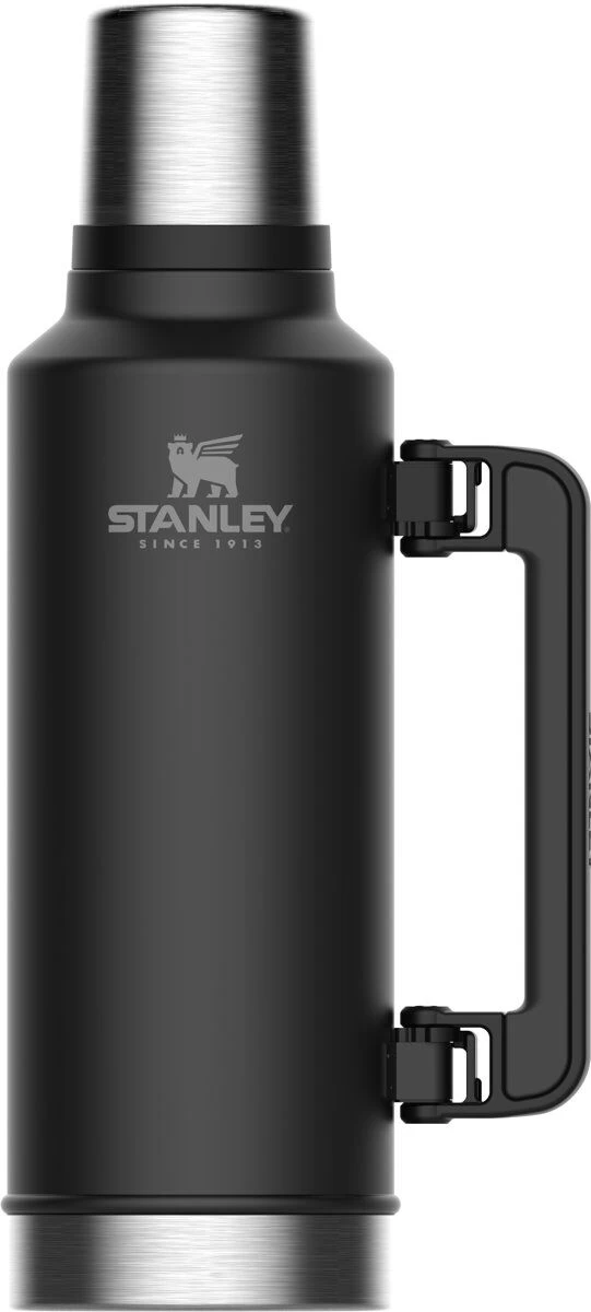 Stanley Classic Thermosfles 1,9 Liter Mat Zwart 1 Stanley Classic Thermosfles 1,9 Liter Mat Zwart