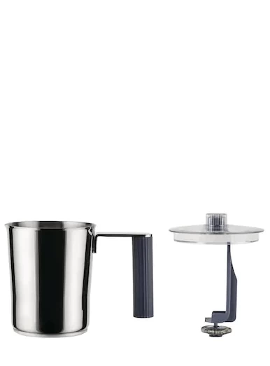 Alessi Plissé Elektrische Melkopschuimer 350 Ml Rvs Grijs 2 Alessi Plissé Elektrische Melkopschuimer 350 Ml Rvs Grijs - Afbeelding 2