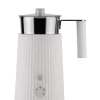 Alessi Plissé Elektrische Melkopschuimer 350 Ml Rvs Wit