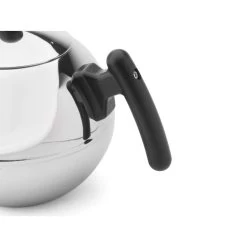 Bredemeijer Duet Bella Ronde Theepot 1,2 L Rvs/zwart -Goedkope Koffiedrankjes bredemeijer bredemeijer duet bella ronde theepot 1 2 1