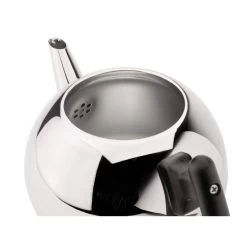 Bredemeijer Duet Bella Ronde Theepot 1,2 L Rvs/zwart -Goedkope Koffiedrankjes bredemeijer bredemeijer duet bella ronde theepot 1 3 1