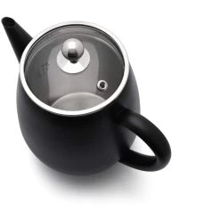 Bredemeijer Duet Eva Theepot 1,1 Liter Mat Zwart -Goedkope Koffiedrankjes bredemeijer bredemeijer duet eva theepot 11 liter 2 1