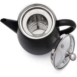 Bredemeijer Duet Eva Theepot 1,1 Liter Mat Zwart -Goedkope Koffiedrankjes bredemeijer bredemeijer duet eva theepot 11 liter 3 1