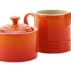 Le Creuset Suiker- En Melkset Aardewerk Vulcanique 2-delig