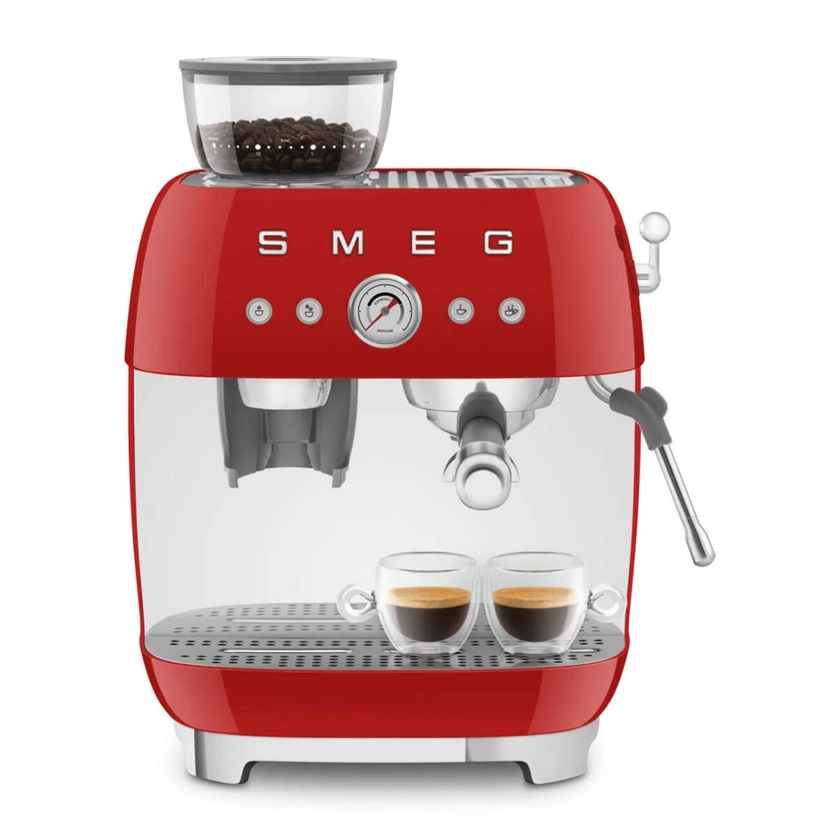 Smeg 50's Style Handmatige Espressomachine 2,4 Liter Rood 5 Smeg 50's Style Handmatige Espressomachine 2,4 Liter Rood - Afbeelding 5