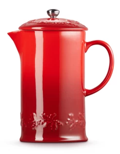 Le Creuset Holly Collectie Cafetière 800 Ml Aardewerk Kersrood