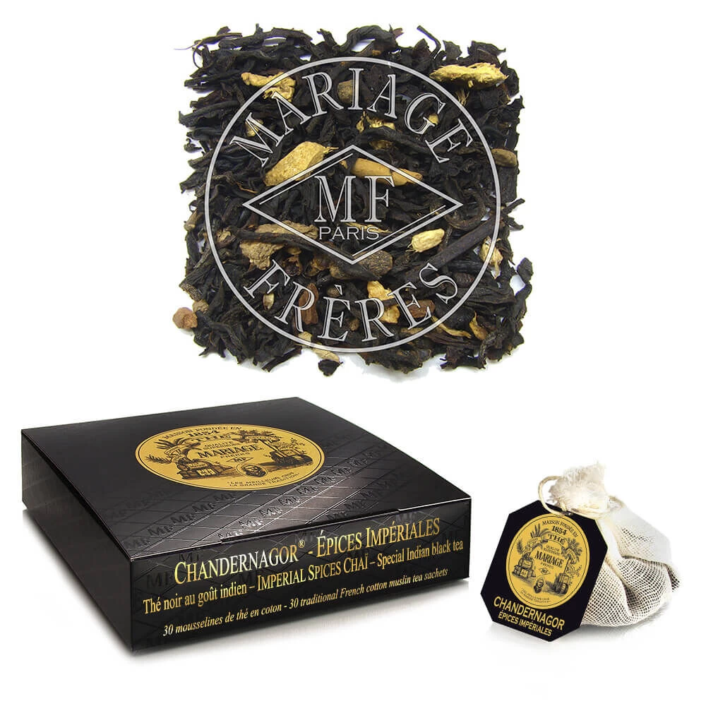 Mariage Frères Chai Chandernagor Zwarte Thee 30 Zakjes 1 Mariage Frères Chai Chandernagor Zwarte Thee 30 Zakjes